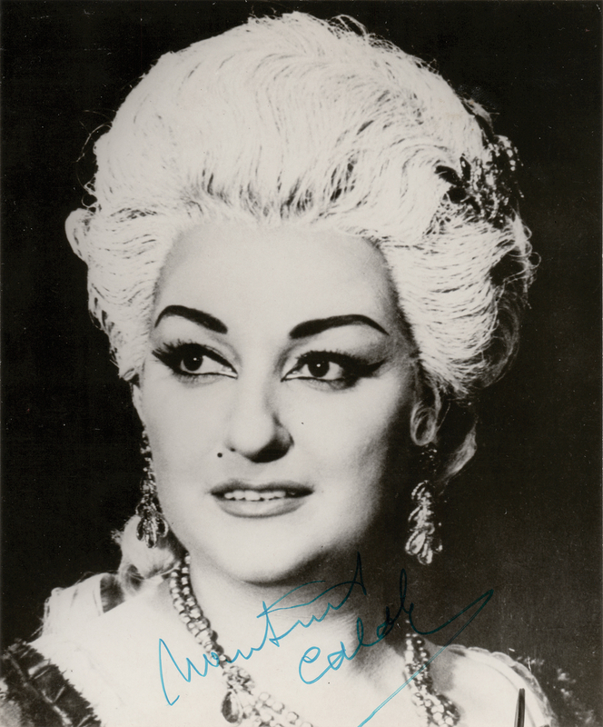 Lot 726 Montserrat Caballé Signed Photograph