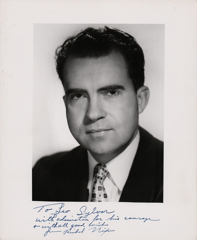 Lot 79 Richard Nixon Signed Photograph