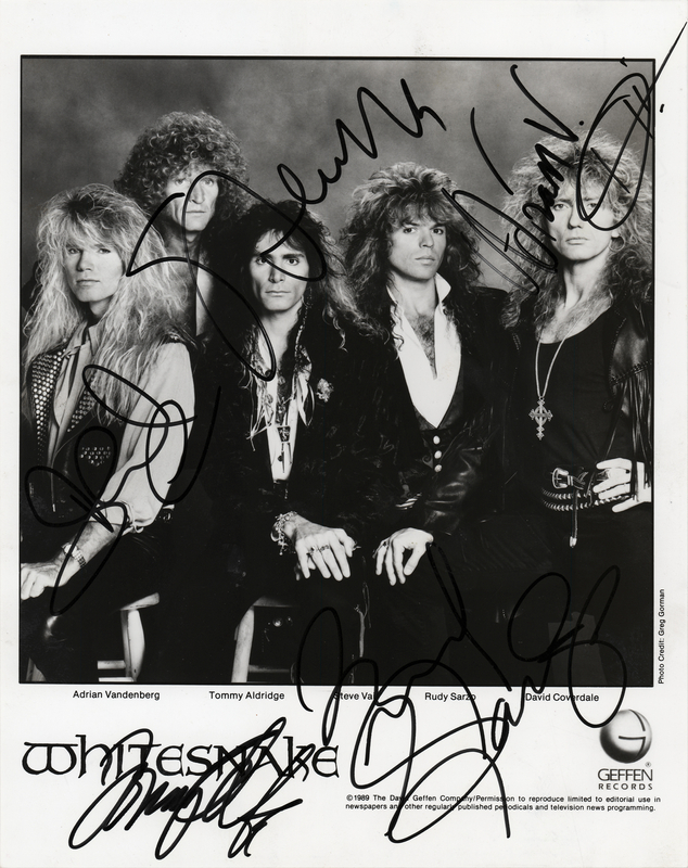 Lot 782 Whitesnake Signed Photograph