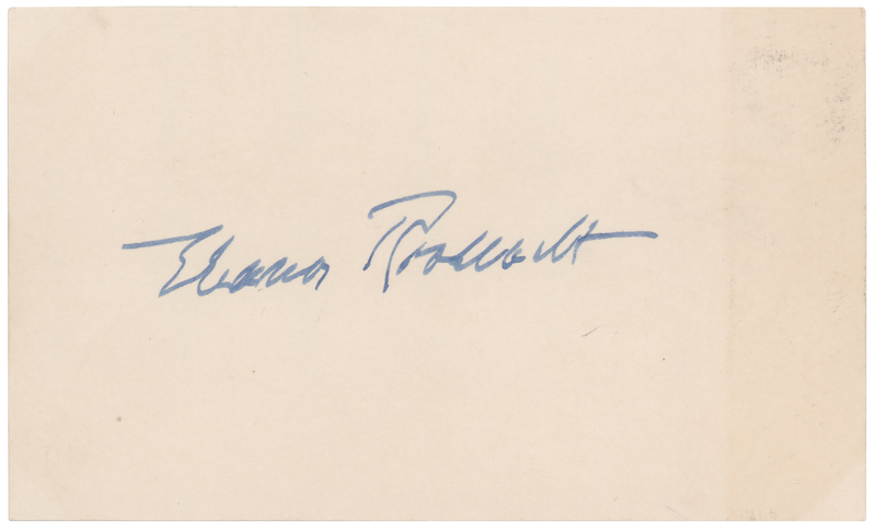Lot 87 Eleanor Roosevelt (2) Signed Items
