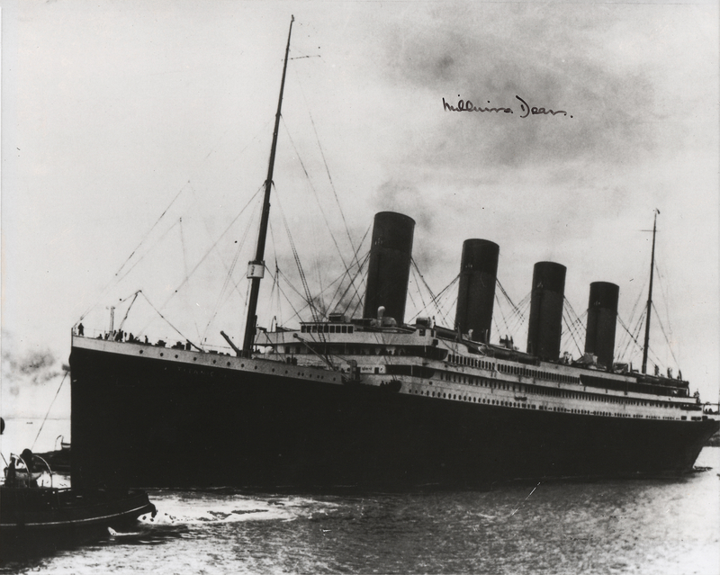 Lot 227 Titanic: Millvina Dean Signed Photograph