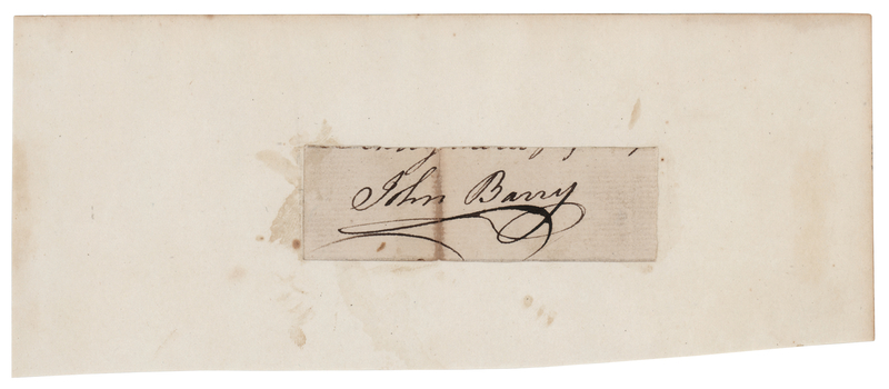 Lot 240 John Barry Signature