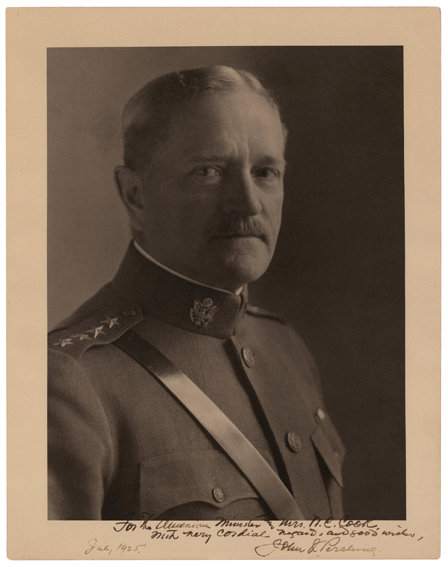 Lot 271 John J. Pershing Oversized Signed Photograph