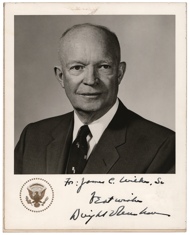 Lot 42 Dwight D. Eisenhower Signed Photograph