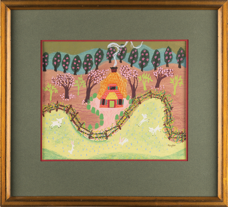 Lot 391 Mary Blair signed concept painting for So Dear to My Heart