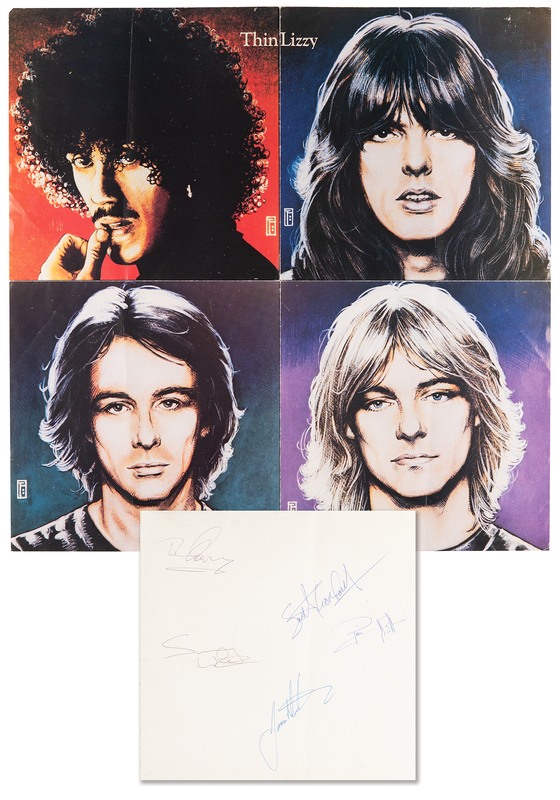 Lot 780 Thin Lizzy Signed Poster (24? x 24?)