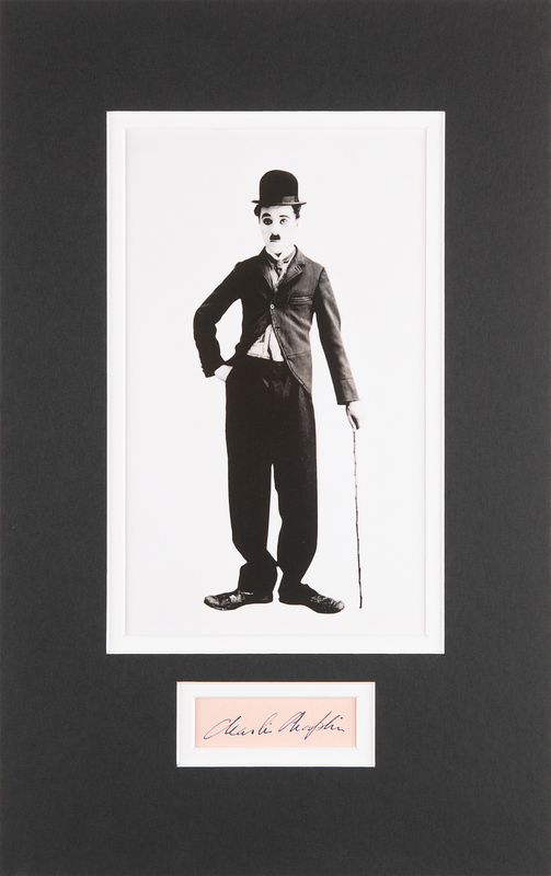 Lot 823 Charlie Chaplin Signature