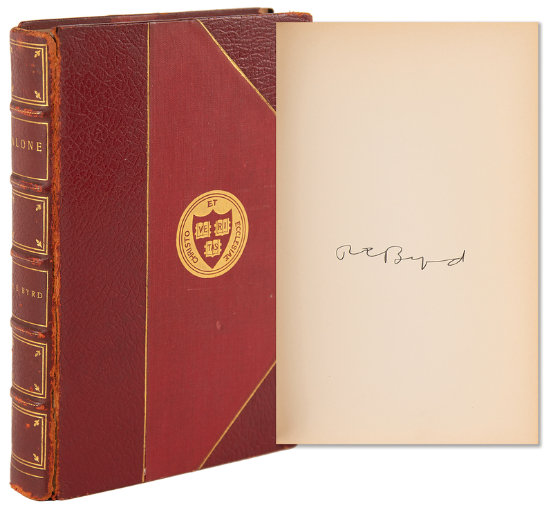 Lot 159 Richard Byrd Signed Book - Alone