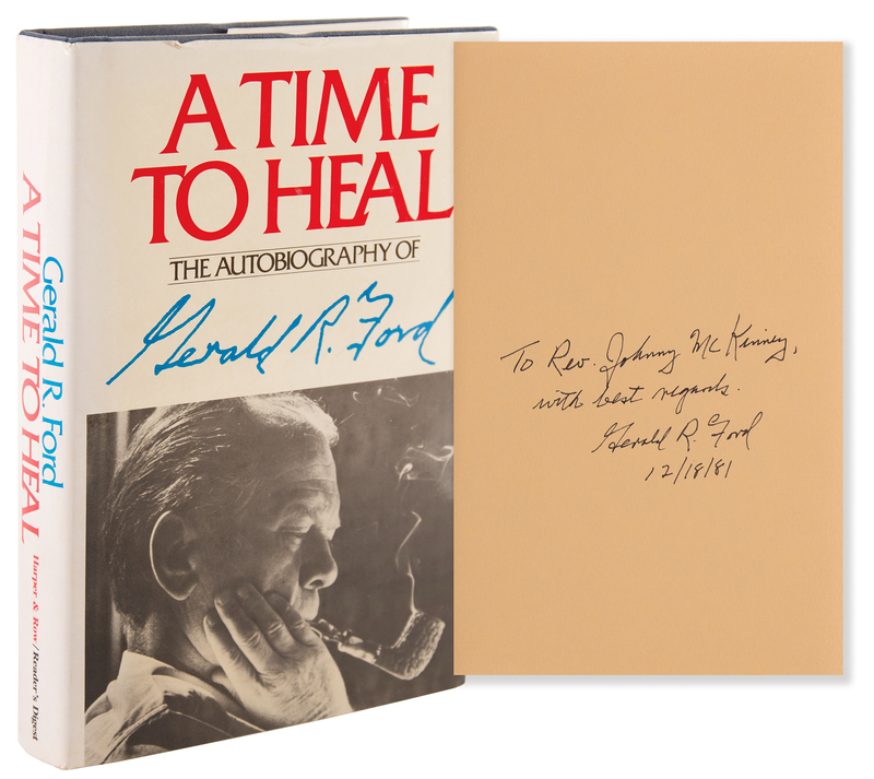 Lot 50 Gerald Ford Signed Book - A Time to Heal