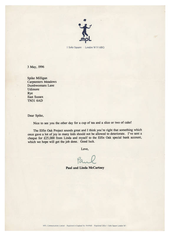 Lot 749 Beatles: Paul McCartney Typed Letter Signed