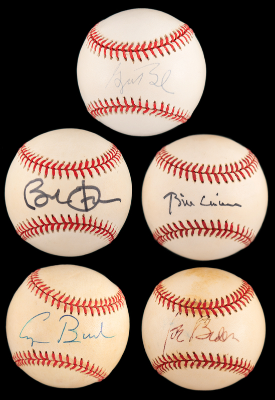 Lot 13 Five Presidents (5) Signed Baseballs