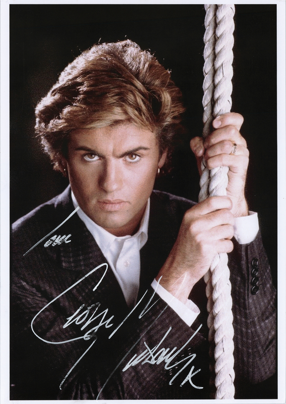 Lot 789 George Michael Signed Photograph