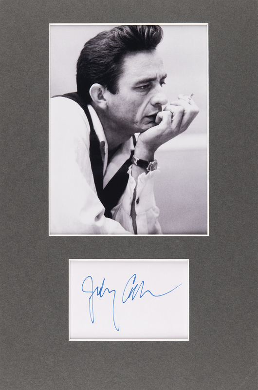 Lot 744 Johnny Cash Signature