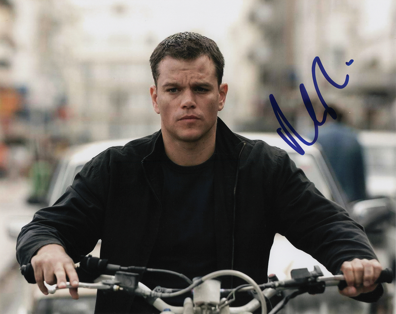 Lot 828 Matt Damon Signed Photograph