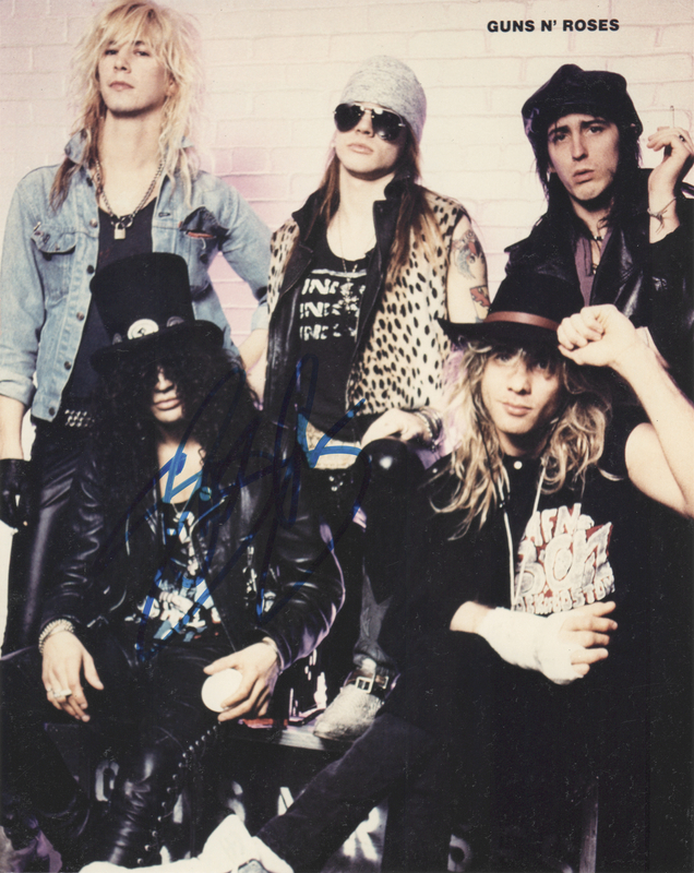 Lot 761 Guns n' Roses: Slash Signed Photograph