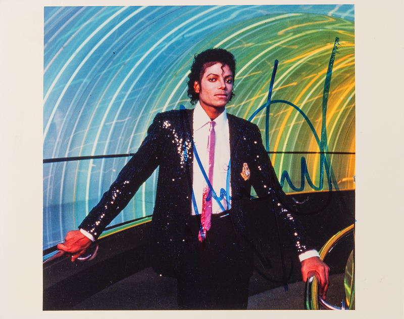 Lot 784 Michael Jackson Signed Photograph