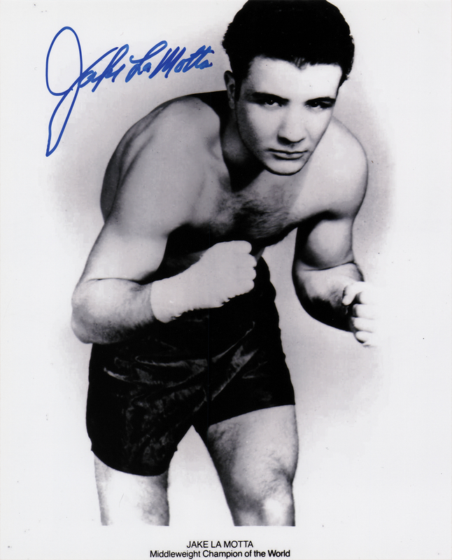 Lot 925 Jake LaMotta Signed Photograph