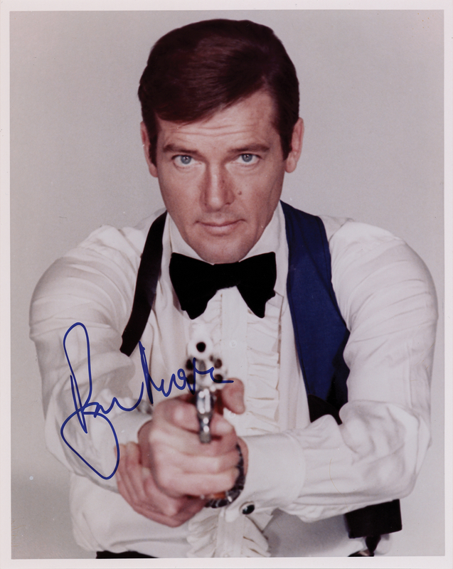 Lot 879 Roger Moore Signed Photograph