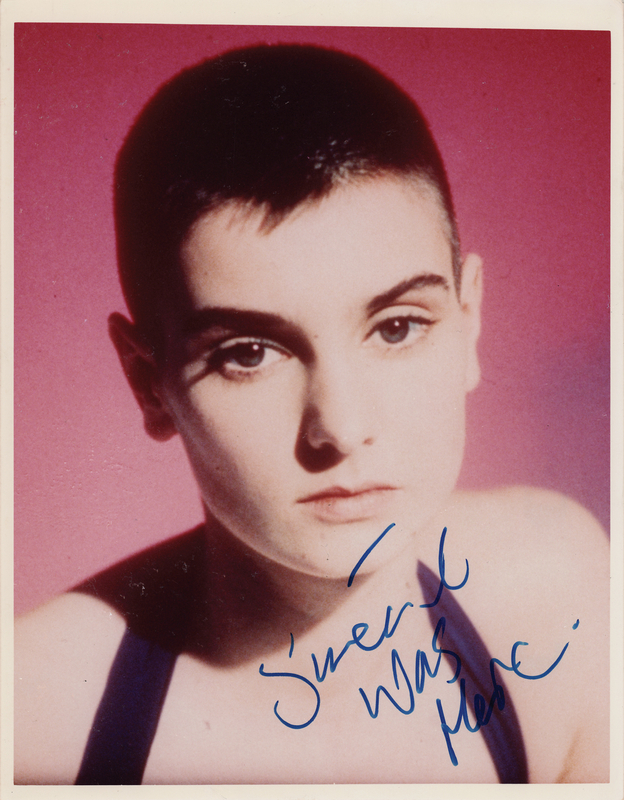 Lot 772 Sinead O'Connor Signed Photograph