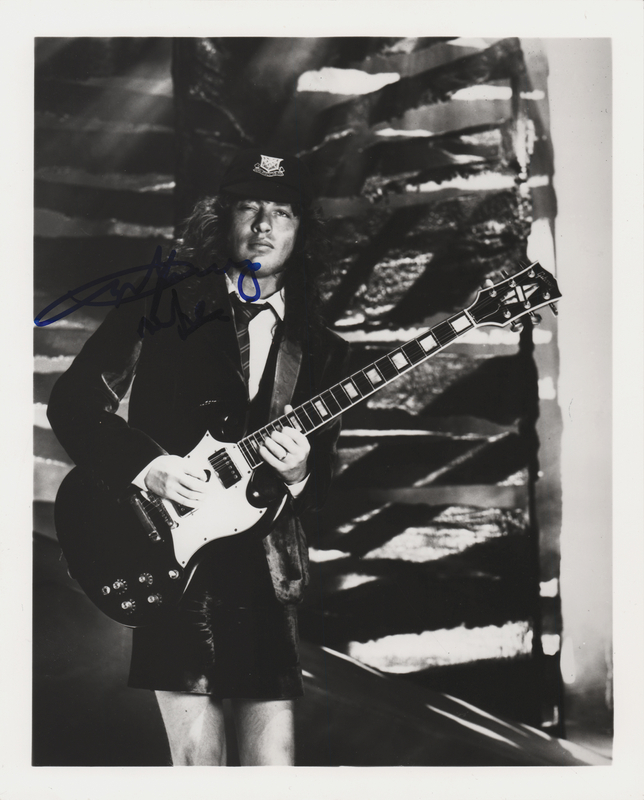 Lot 746 AC/DC: Angus Young Signed Photograph