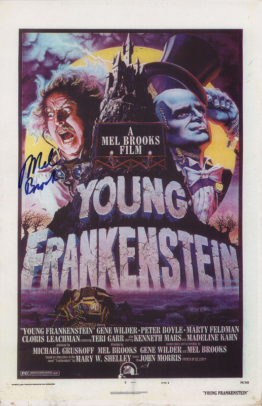 Lot 819 Mel Brooks Signed Mini Poster