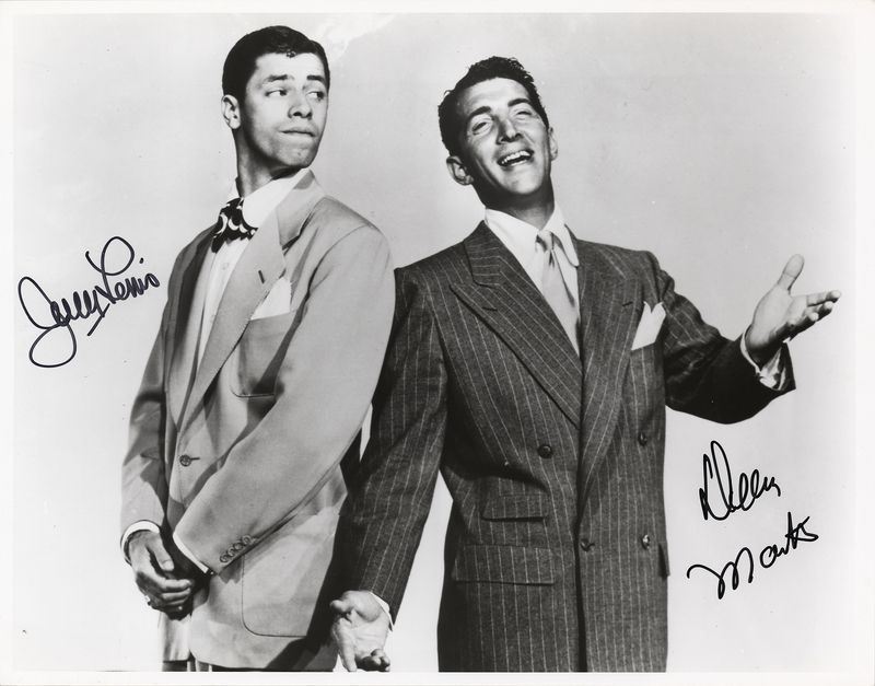 Lot 871 Dean Martin and Jerry Lewis Oversized Signed Photograph