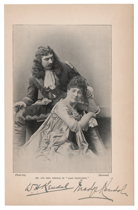 Lot 865 William and Madge Kendal Signed Photograph