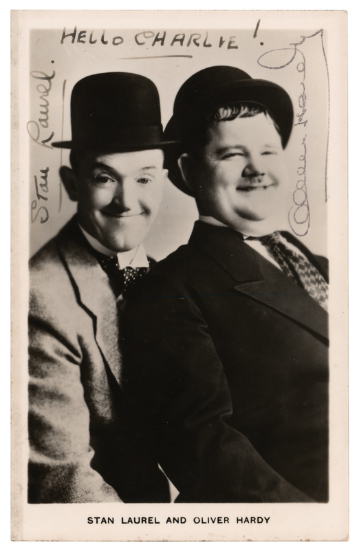 Lot 866 Stan Laurel and Oliver Hardy Signed Photograph