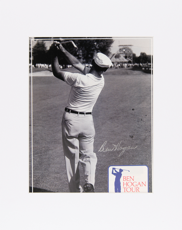 Lot 923 Ben Hogan Signed Photograph