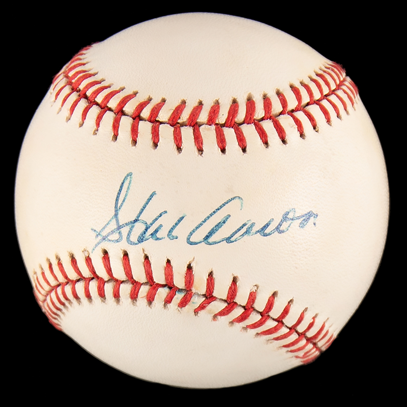 Lot 914 Hank Aaron Signed Baseball
