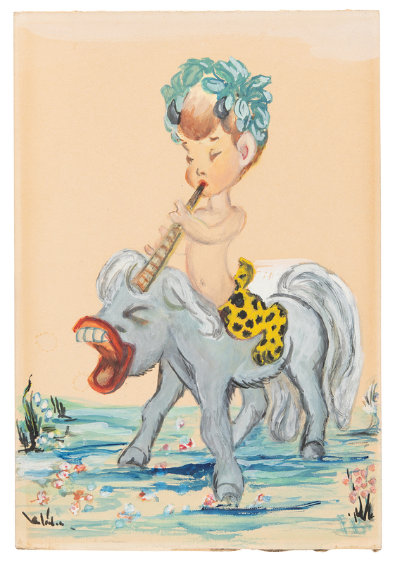 Lot 362 James Bodrero concept painting for the 'Pastoral Symphony' segment of Fantasia