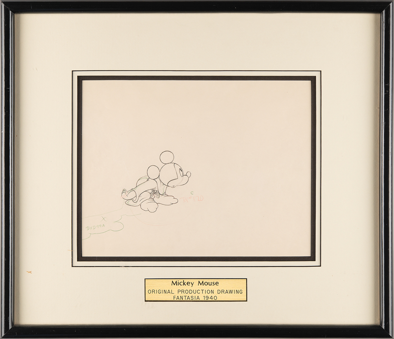 Lot 364 Mickey Mouse production drawing from Fantasia