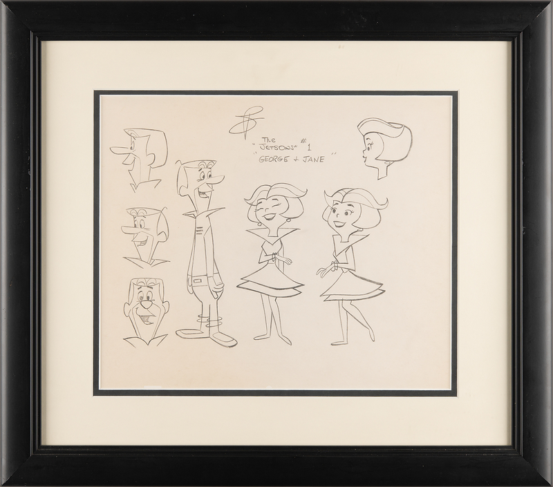 George and Jane Jetson production model sheet from The Jetsons