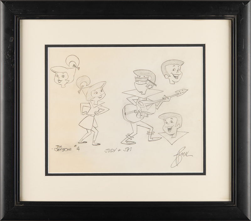Lot 408 Judy Jetson and Jet Screamer production model sheet from The Jetsons