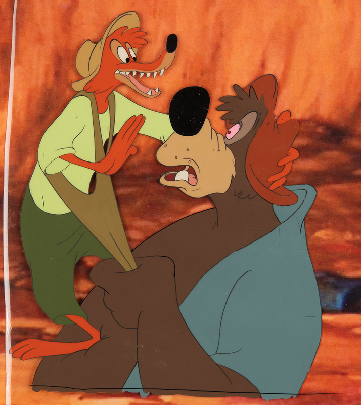 Lot 377 Br'er Fox and Br'er Bear production cel from Song of the South