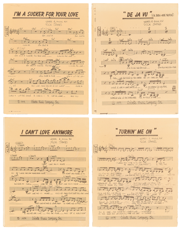 Lot 766 Rick James (4) Sheet Music Booklets for Teena Marie