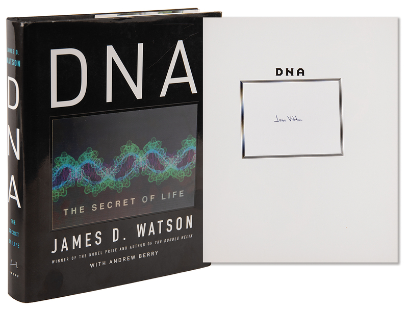 Lot 169 DNA: James D. Watson Signed Book - DNA: The Secret of Life