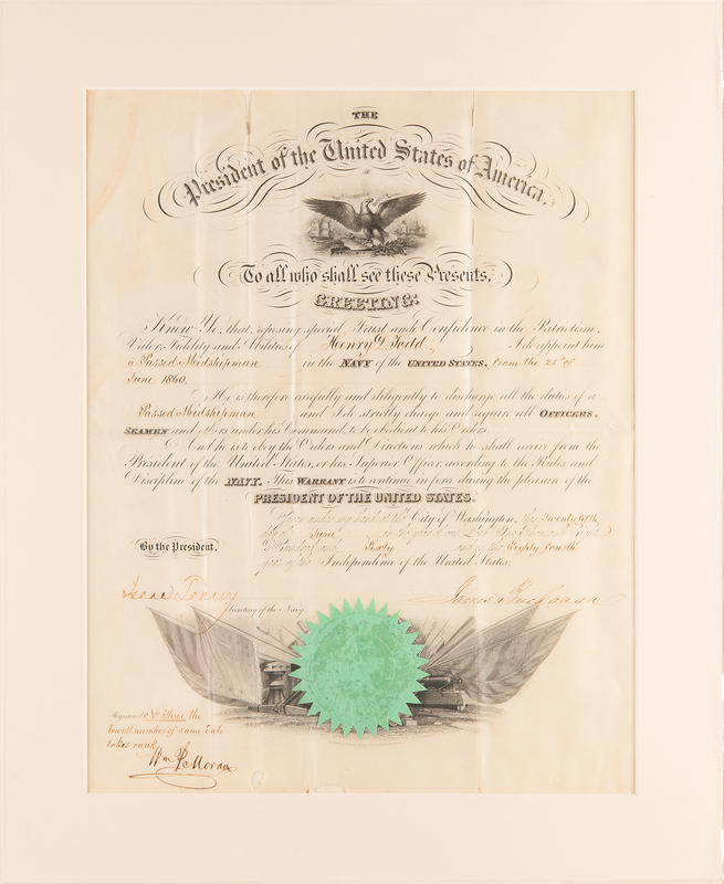 Lot 23 James Buchanan Document Signed as President