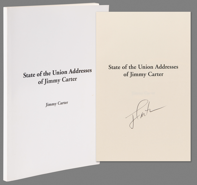 Lot 28 Jimmy Carter Signed Book - State of the Union Addresses of Jimmy Carter