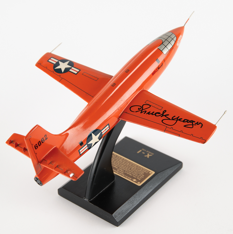 Lot 286 Chuck Yeager Signed ‘Glamorous Glennis’ Bell X-1 Model