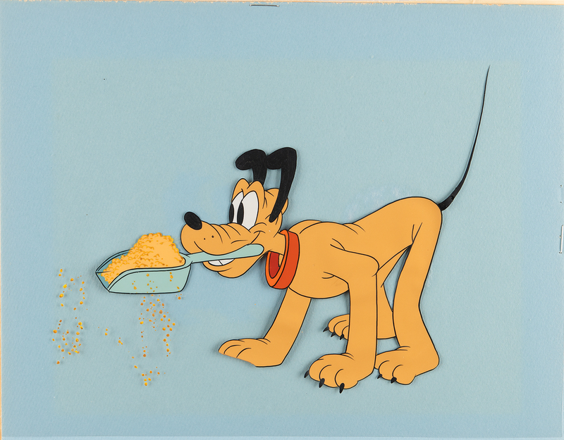 Lot 467 Pluto production cel from a Disney television cartoon