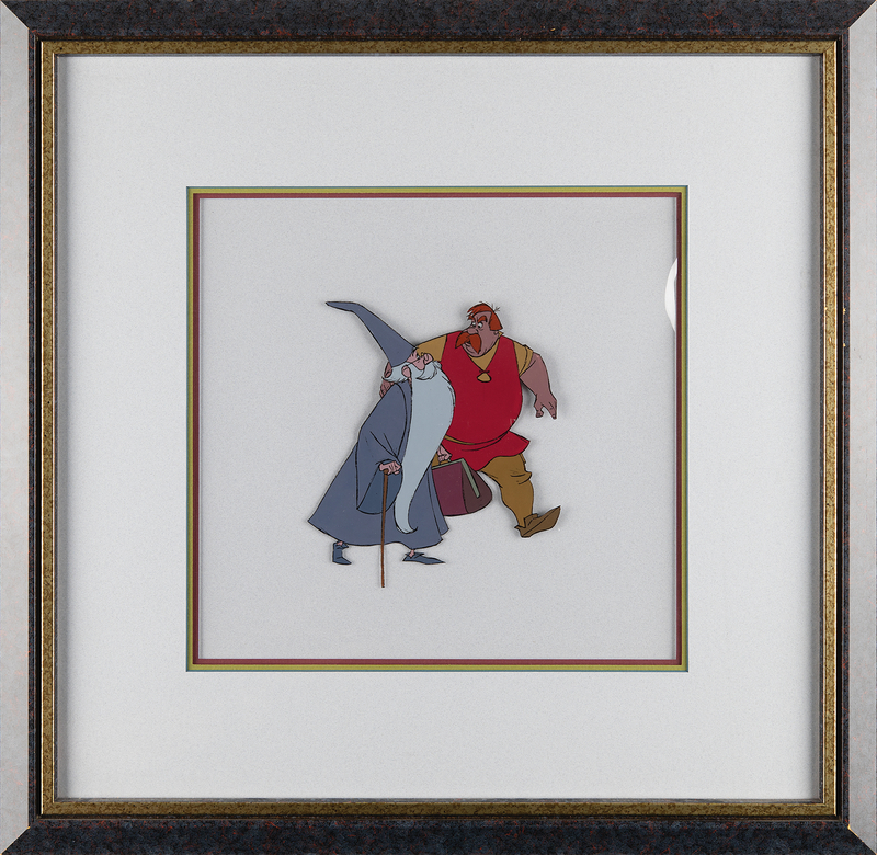Lot 489 Merlin and Sir Ector production cel from The Sword in the Stone