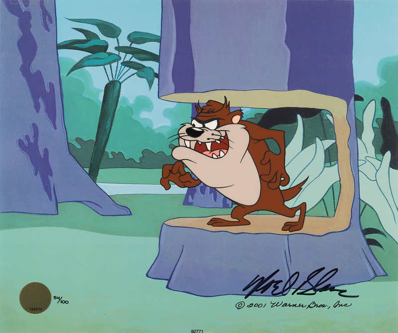 Lot 535 Tasmanian Devil limited edition cel from the Termite Terrace II Portfolio (Ltd. Ed. #54/100)