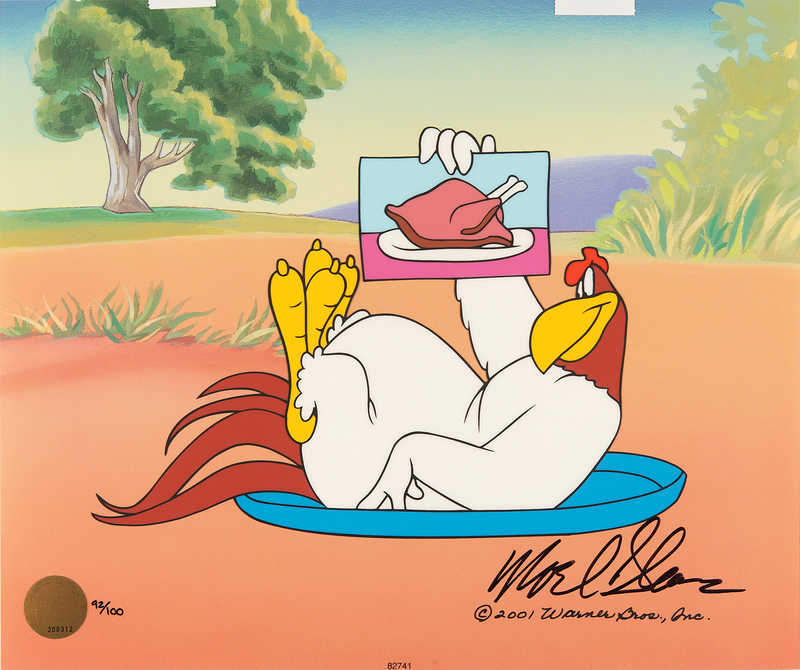 Lot 534 Foghorn Leghorn limited edition cel from the Termite Terrace II Portfolio (Ltd. Ed. #92/100)
