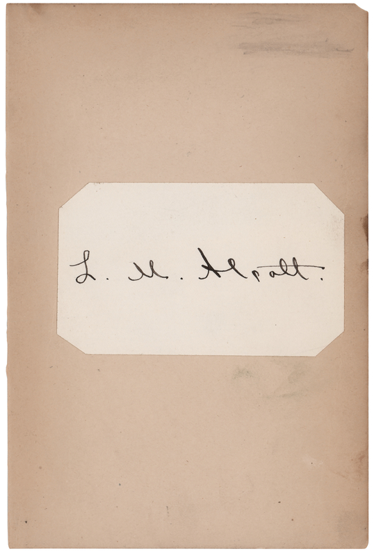 Lot 620 Louisa May Alcott Signature