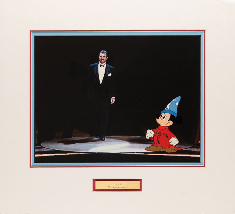 Lot 497 Mickey Mouse production cel from 60th Academy Awards Television Broadcast