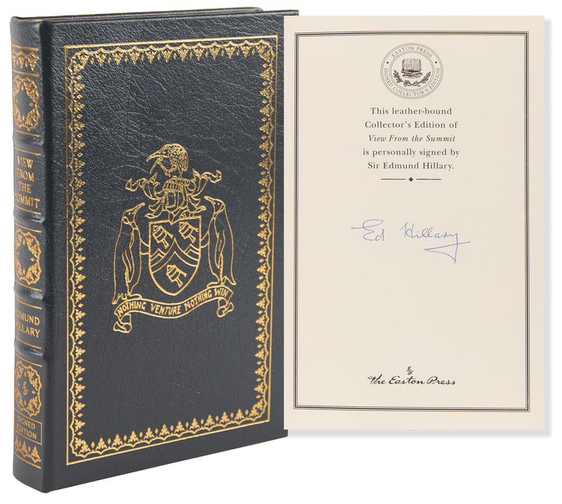 Lot 178 Edmund Hillary Signed Book - View from the Summit