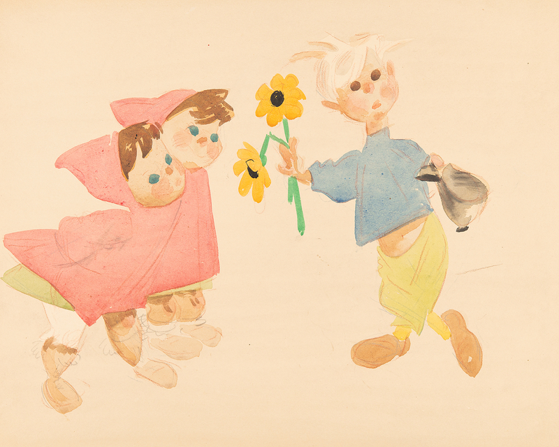 Lot 466 Fred Moore Original Watercolor Painting