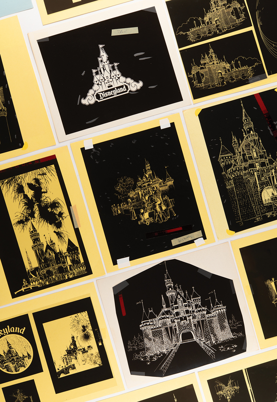 Lot 424 Disneyland Collection of (50+) Sleeping Beauty Castle Promotional Negatives