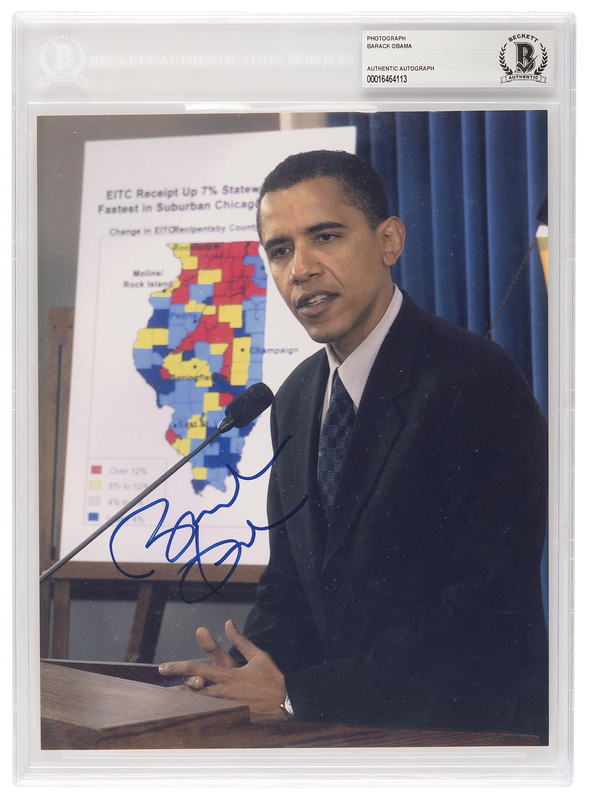 Lot 81 Barack Obama Signed Photograph